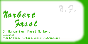 norbert fassl business card